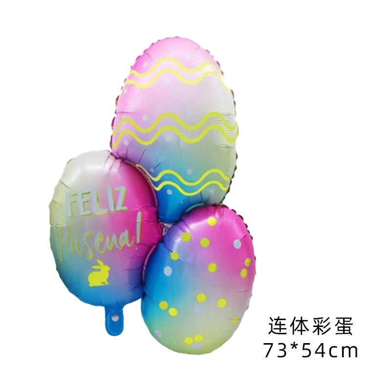 Cartoon Easter Bunny Aluminum Foil Balloons for Forest Theme Birthday Party | Party Supplies Balloons