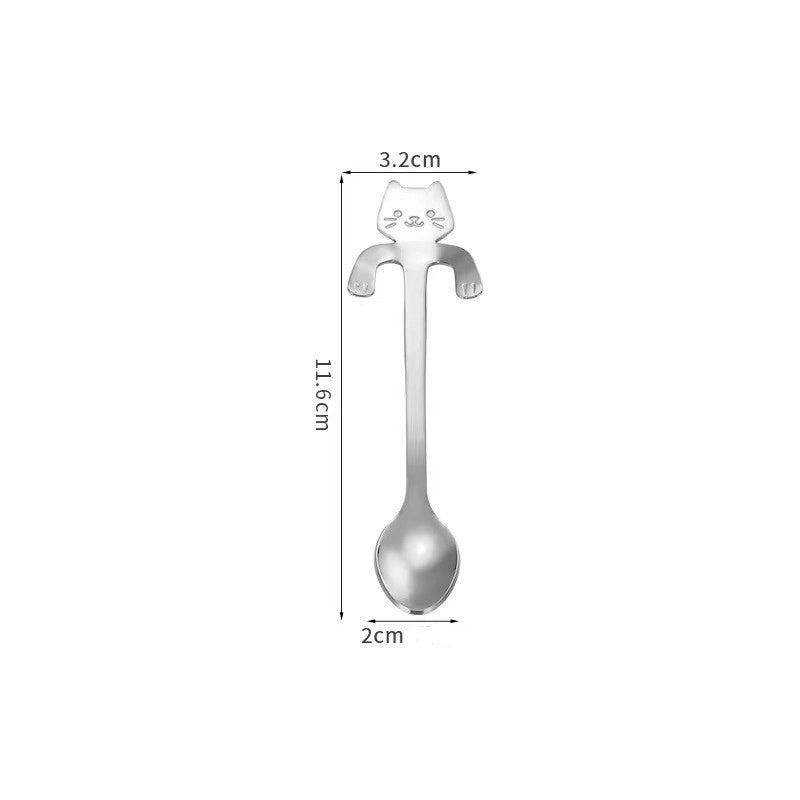 Adorable Cartoon Stainless Steel Spoon Single Piece | Kitchen Utensils & Cutlery