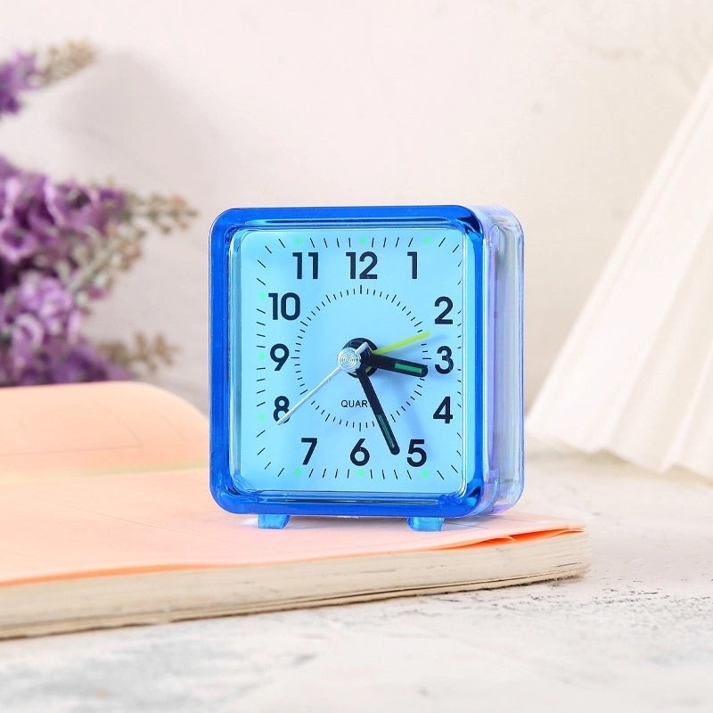 Transparent Square Candy Color Alarm Clock for Students | Home Decor