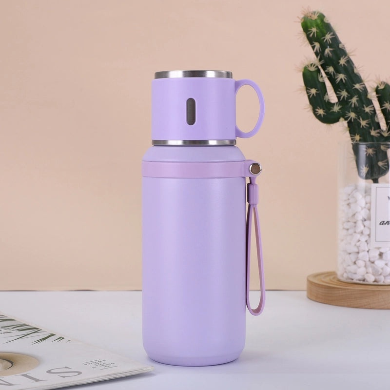 Unisex Casual 316 Stainless Steel Daily Thermos Cup Solid Color