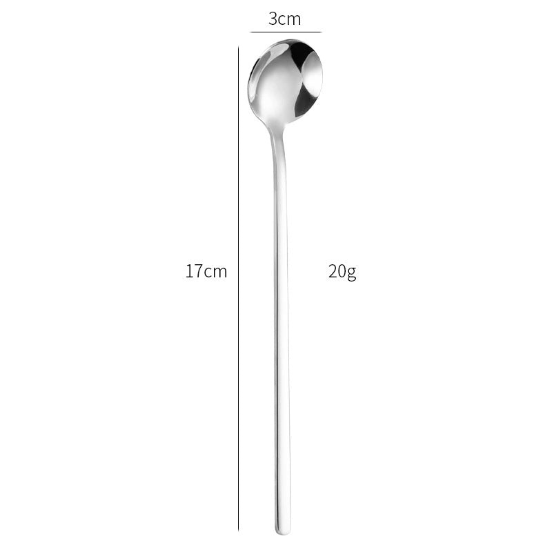 Elegant Solid Color Stainless Steel Spoon for Everyday Use|Kitchen & Dining Utensils