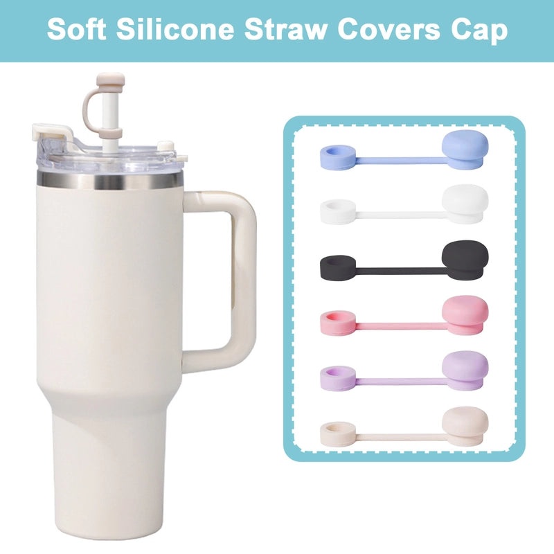 Silicone Straw Cap for Cup Pen Holder Solid Color Food-Safe Ice Cup Explosion Prevention | Kitchen & Dining Accessories