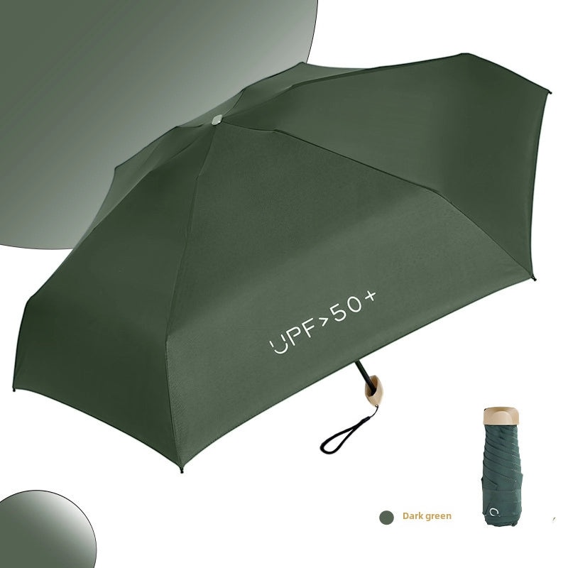 50% UV Protection Foldable Umbrella Compact Pocket Size Eight and Six Bone Options | Sun & Rain Umbrellas