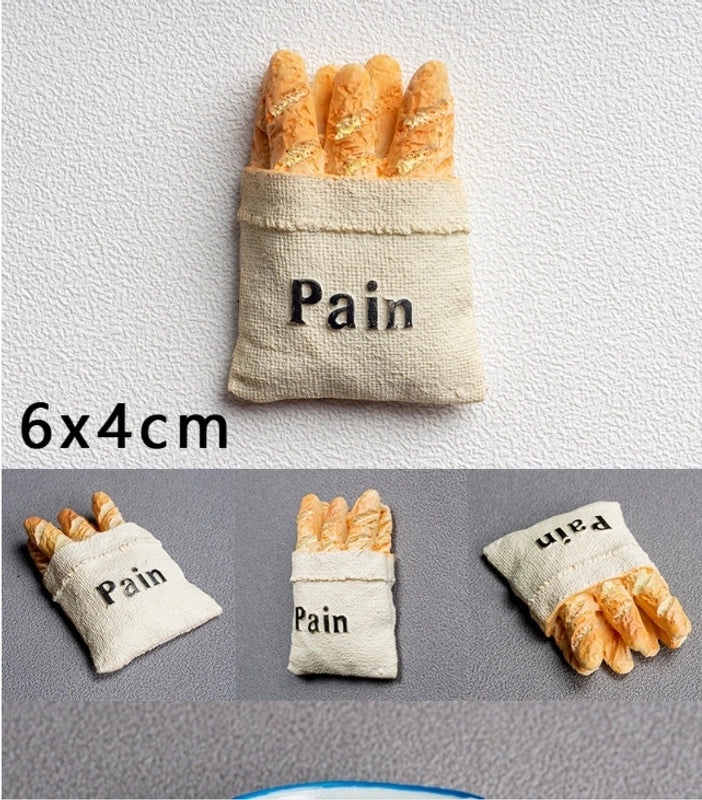 3D Resin Food Magnets Cute Simulation Stereoscopic Stickers for Fridge Decoration|Home & Kitchen Decor Magnet Accessories