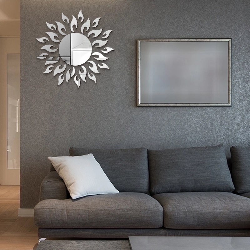 3D Acrylic Sunflower Mirror Wall Decal Decorative Sticker|Home Decor Wall Art