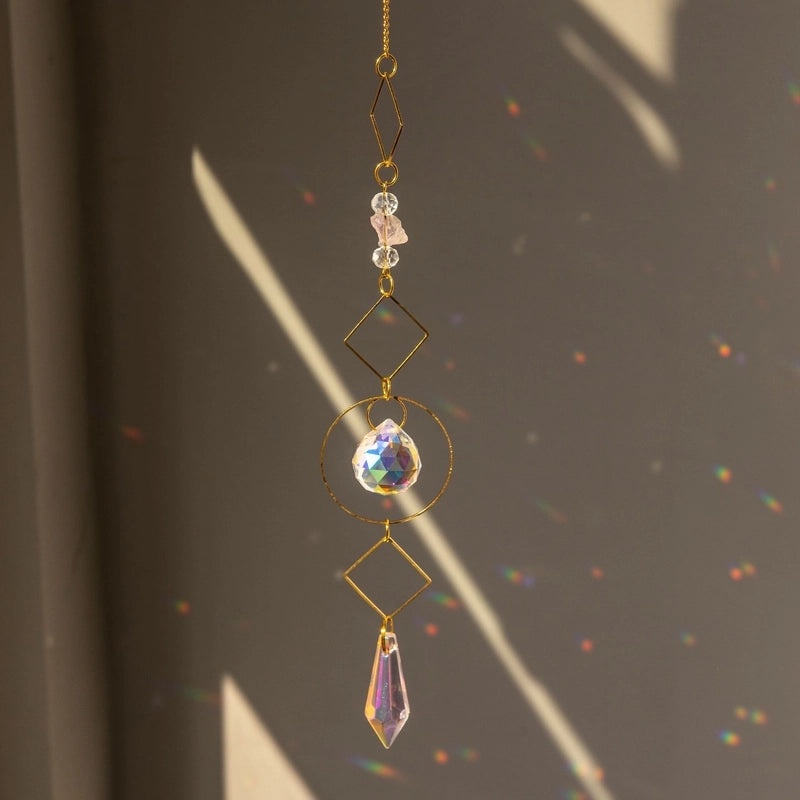 Pastoral Moon Brass Pendant with Artificial Crystal | Fashion Jewelry Accessories