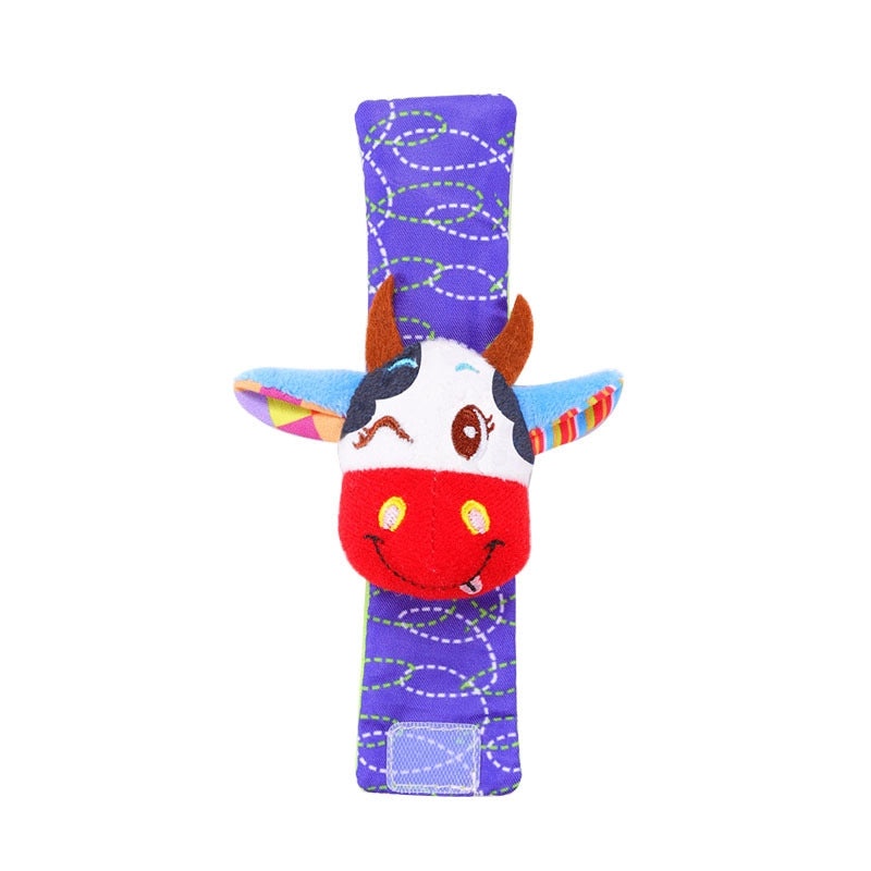 Baby Plush Animal Rattle Wrist Strap Toy for Babies | Baby Toys & Accessories