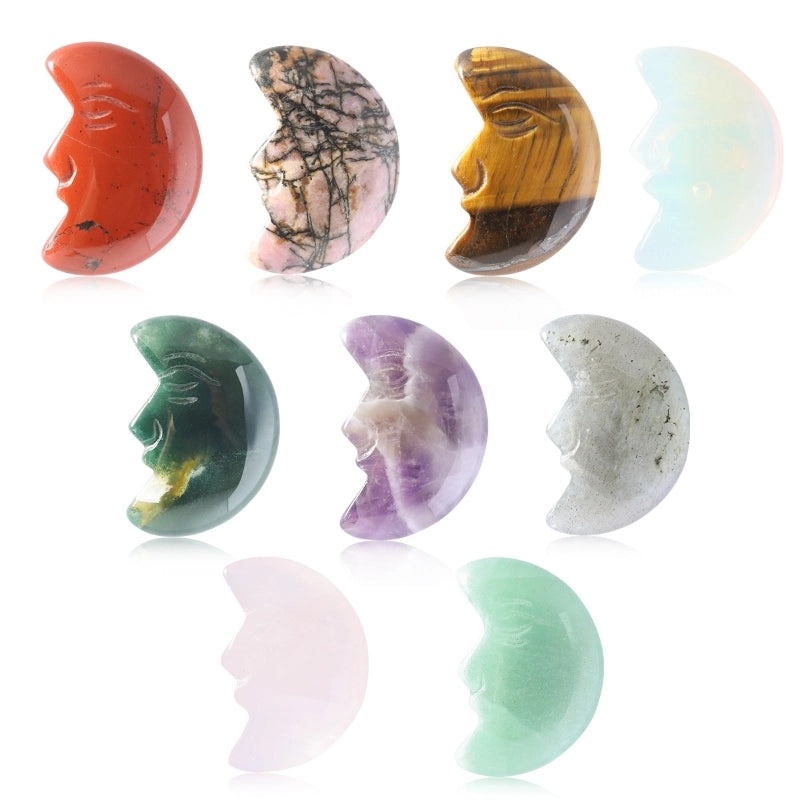 Minimalist Amethyst Moon Gem Decorative Ornaments for Home|Home Decor