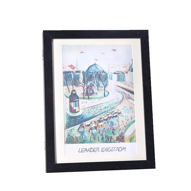 Wooden Magnetic Flip Photo Frame with Storage for Kids' Art and Pictures | Photo Frames & Displays