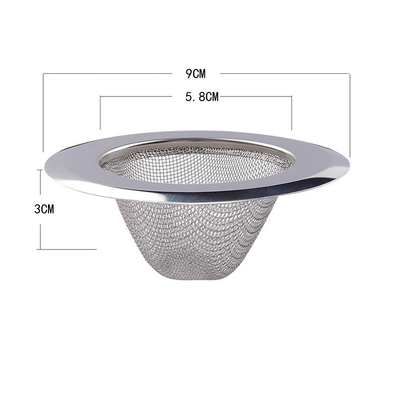Stainless Steel Kitchen Sink Drain Strainer Net 304 Filter Garbage Catcher Funnel|Kitchen Accessories