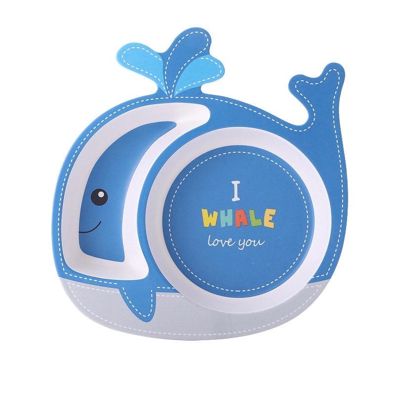 Adorable Cartoon Baby Eco-Friendly Sectioned Plate|Baby Feeding Tableware