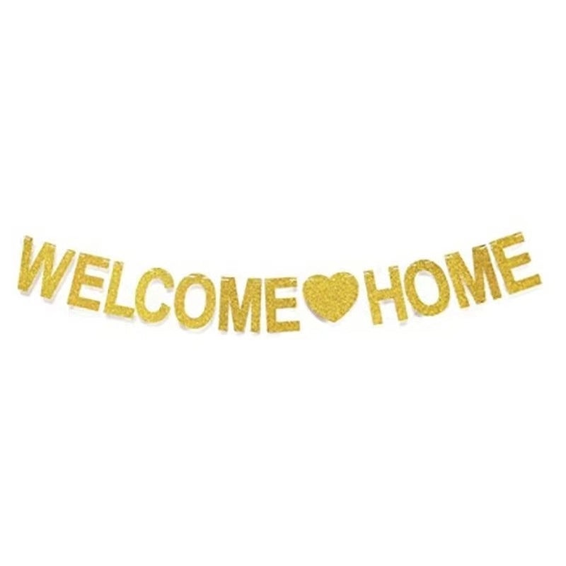 Welcome Home Banner Flag for Party Retirement Family Gathering Decoration|Home Decor Accessories