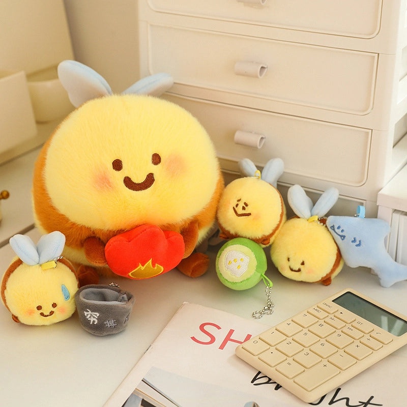 Cute Bee Plush Toy Soft Stuffed Animal with PP Cotton Filling|Plush Toys & Stuffed Animals