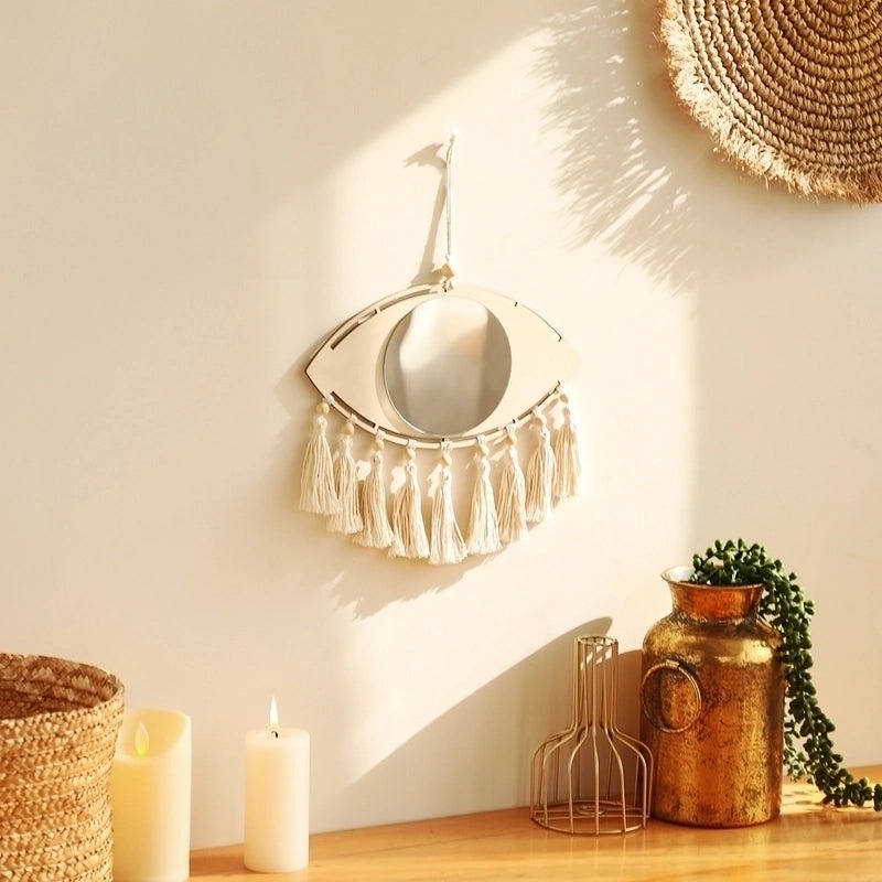 Vintage Devil's Eye Cotton Thread Pendant Necklace|Fashion Accessories