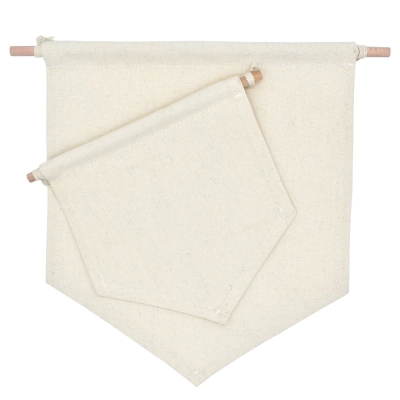 Minimalist Solid Color Fabric Badge Holder Wall Mount 1 Piece|Home Organization Storage