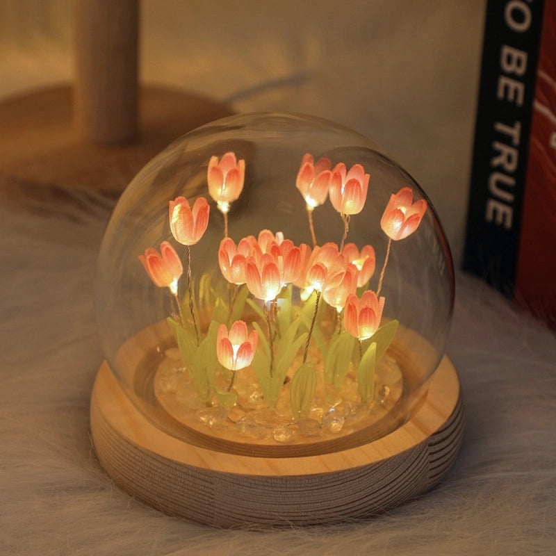Elegant Floral Glass Ornaments for Casual Romantic Decor|Home Decor & Artificial Flowers