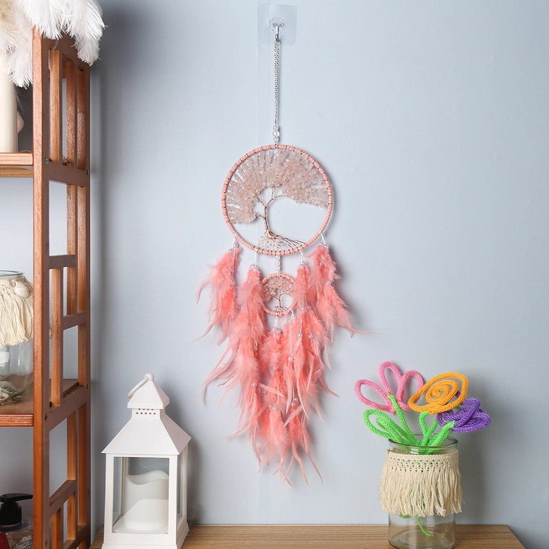 Elegant Geometric Feather Dreamcatcher Wall Art for Casual Home Decor | Wall Art & Decor