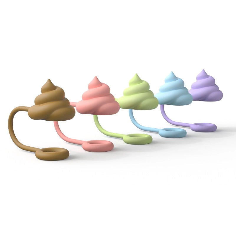 Adorable Cartoon Silicone Straw Cap - Single Piece | Drinkware Accessories