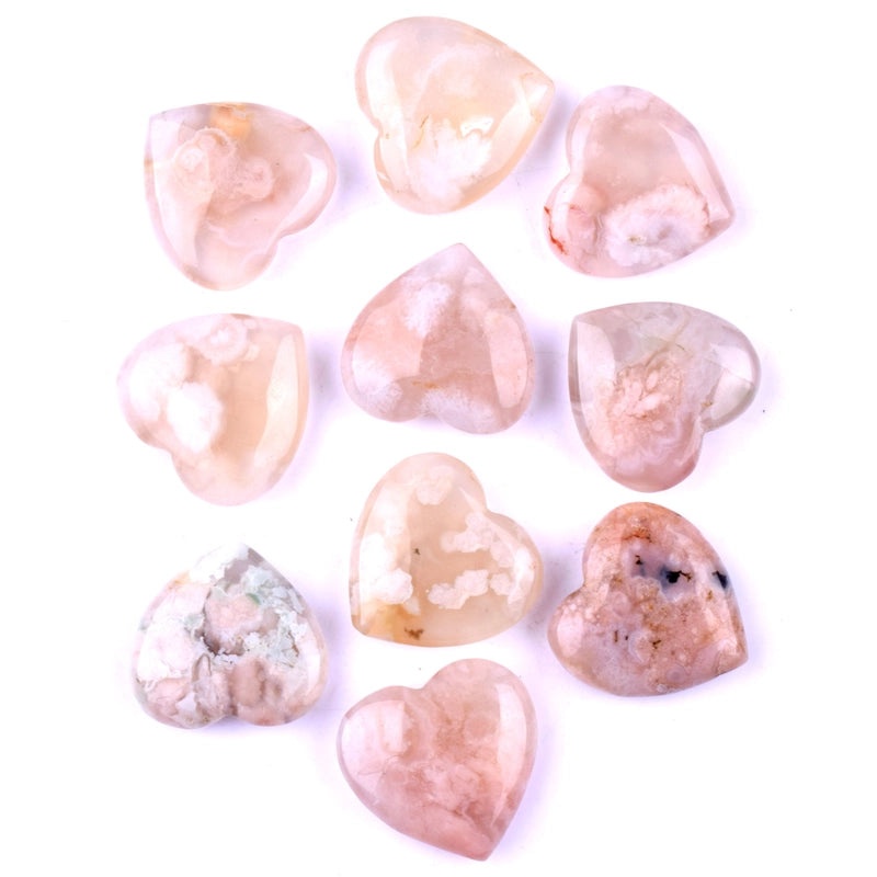 Pink 20mm Heart-Shaped Amethyst Crystal Ornament | Jewelry & Accessories