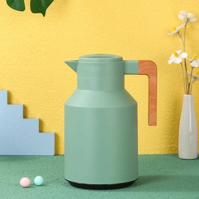 Nordic 1L Glass Liner Thermal Kettle Hot Water Bottle Boiling Thermos Coffee Pot | Kitchen Appliances