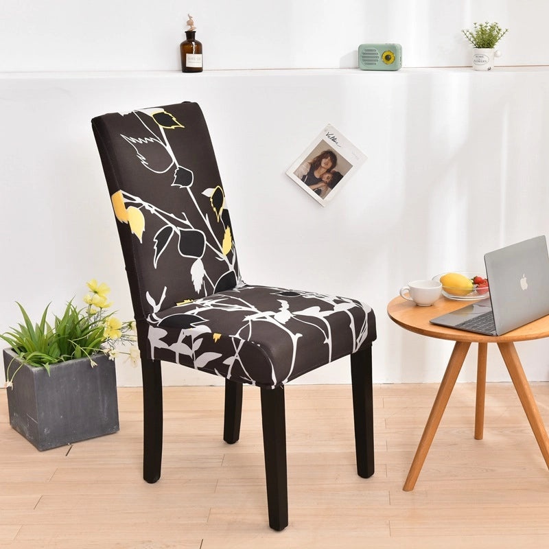Minimalist Geometric Polyester Chair Cover for Casual Elegant Decor | Home Decor & Furniture Accessories