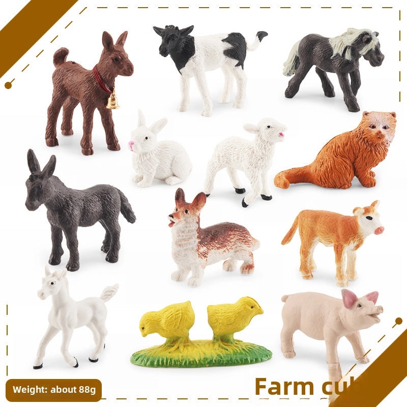 Mini Farm Animal Models Set|Home Decor & Miniatures