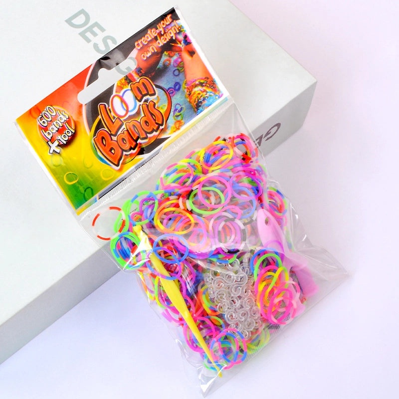 Rainbow Loom Kit for Kids DIY Woven Rubber Band Bracelets Educational Craft Toy|Kids DIY Toys & Crafts
