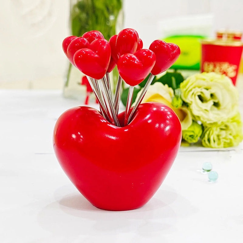 Fruit-Shaped Stainless Steel Fork Set with Apple, Strawberry, Banana Design | Kitchen Accessories