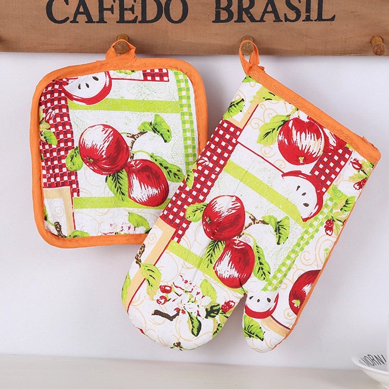 Heat Resistant Gloves with Pastoral Multiple Prints | Kitchen & Dining Accessories