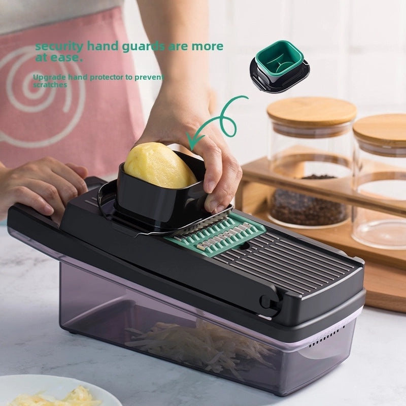 Multi-function Vegetable Cutter with Brush and Strainer | Kitchen Tools and Gadgets