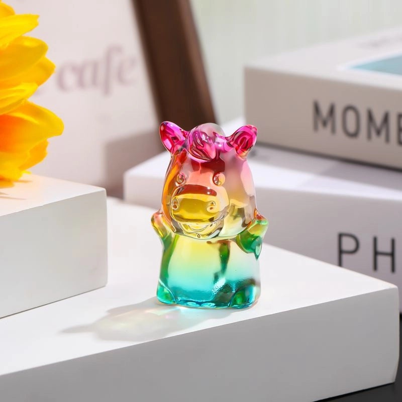 Charming Minimalist Animal Glass Ornaments|Home Decor