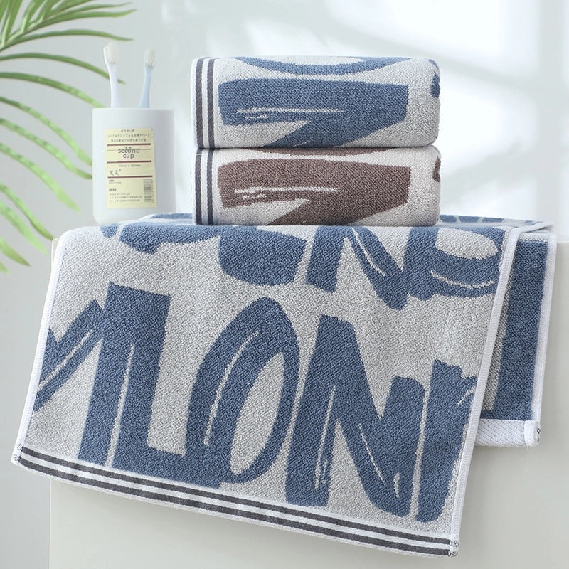 Double-sided Thick Cotton Face Towel Soft Absorbent Colorful Hair Drying Towel Factory Direct|Home Textiles & Towels