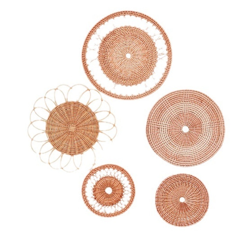 Nordic Style Rattan Wall Hanging Ornament for Home Entrance and Living Room Decor|Home Decor