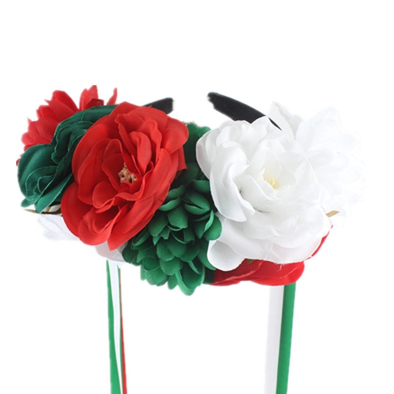 Artificial Flower Ribbon Hairband for Women|Hair Accessories