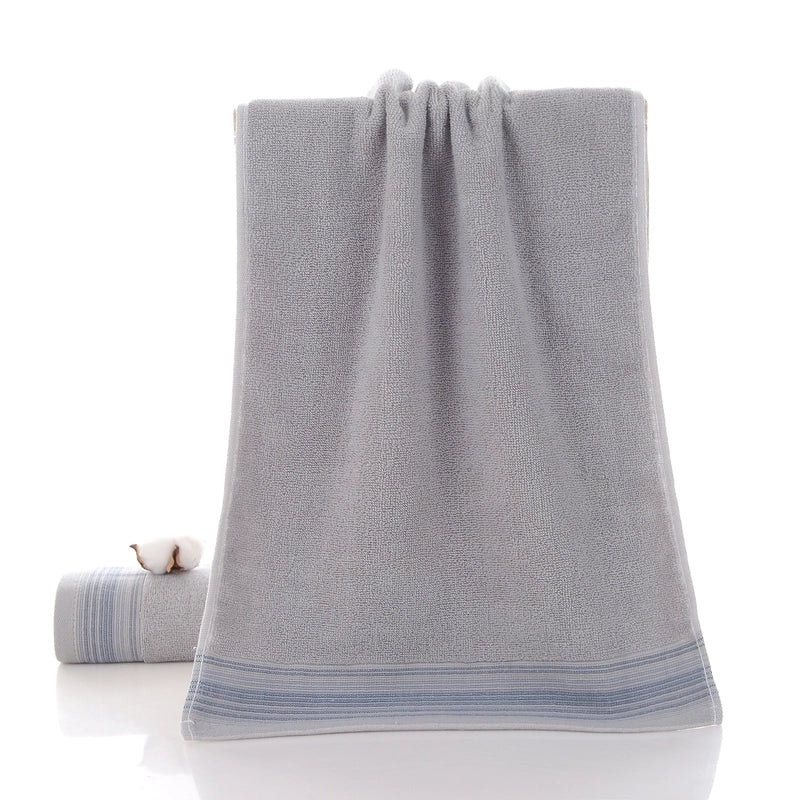 Thickened Pure Cotton Face Towel for Adults Household Water Pattern 32-Strand Durable Daily Use|Home & Living - Towels & Linens