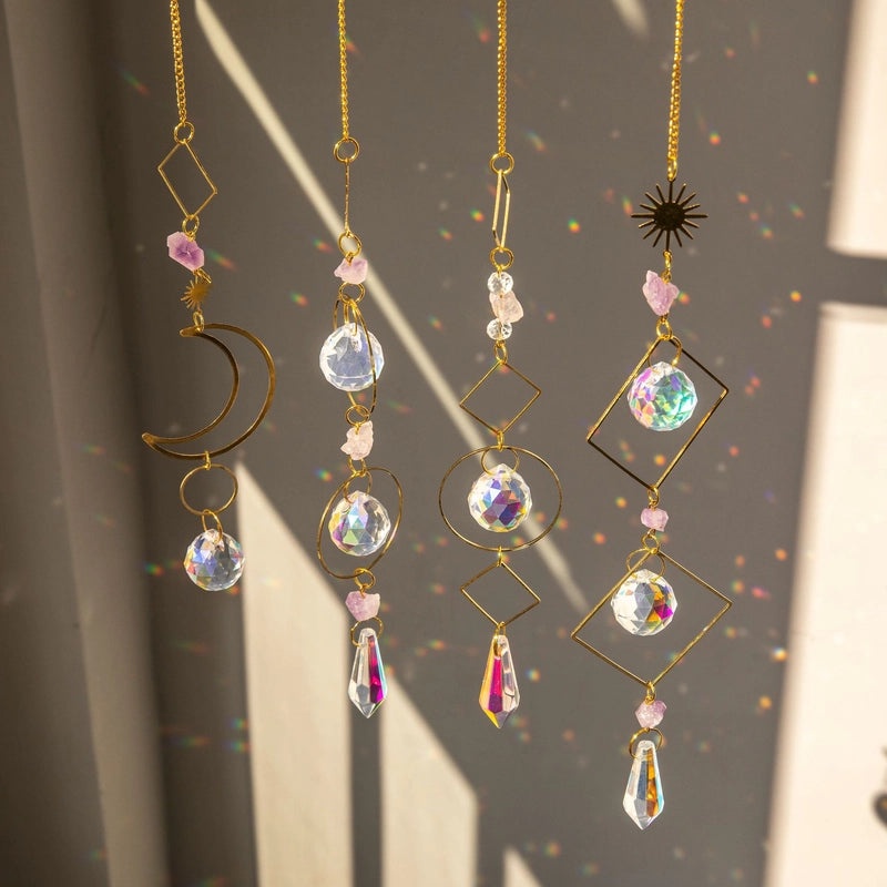 Pastoral Moon Brass Pendant with Artificial Crystal | Fashion Jewelry Accessories