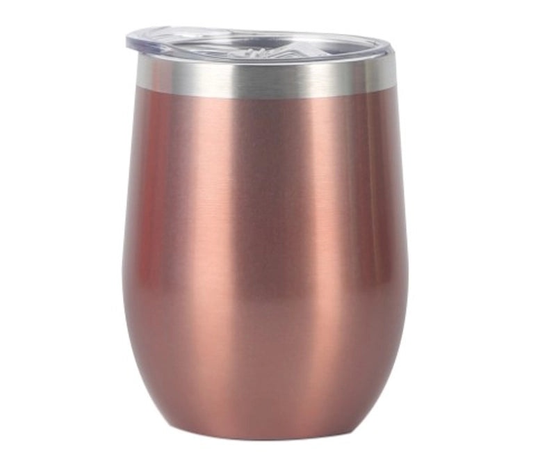 Stylish Stainless Steel Thermos Cup with Stripe and Solid Color Design | Drinkware & Thermoses