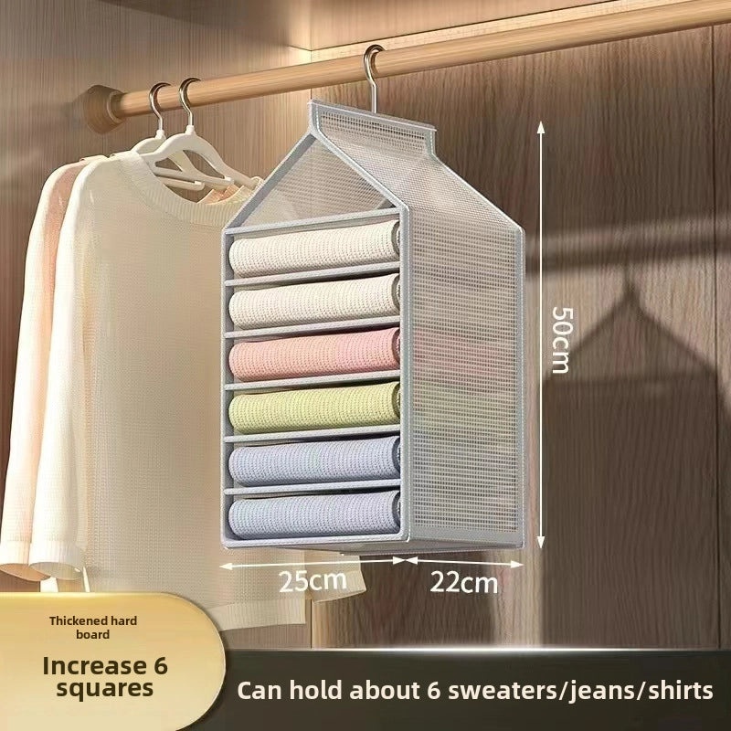 Hanging Pants Storage Bag Organizer for Wardrobe | Home Storage & Organization