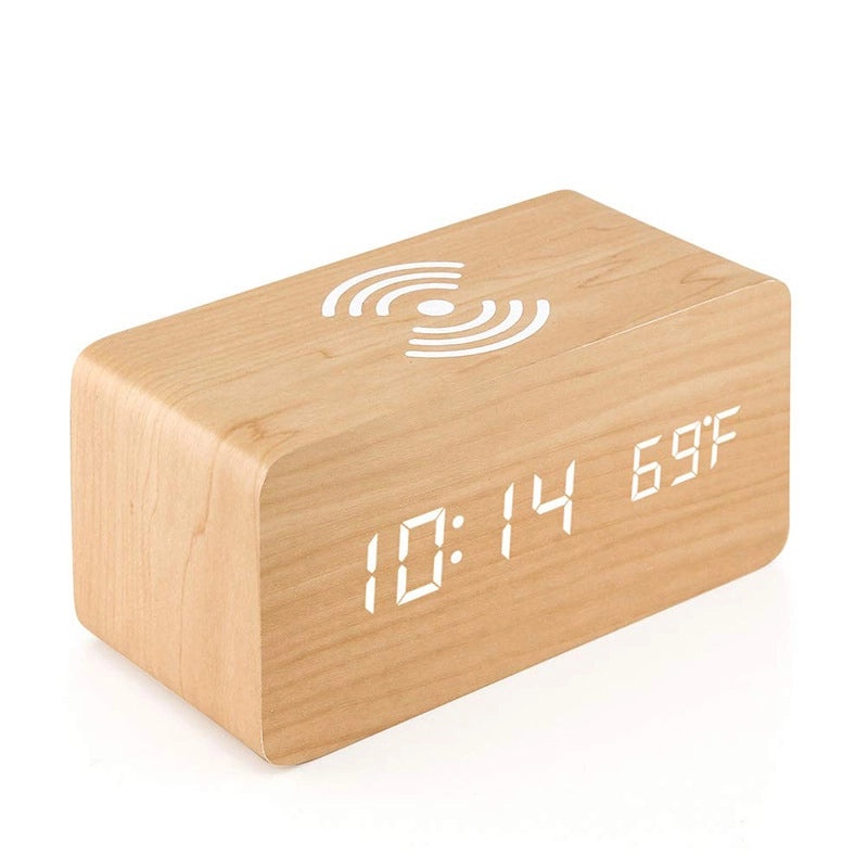 Minimalist Wooden Alarm Clock for Home Decor | Home Decor & Accessories