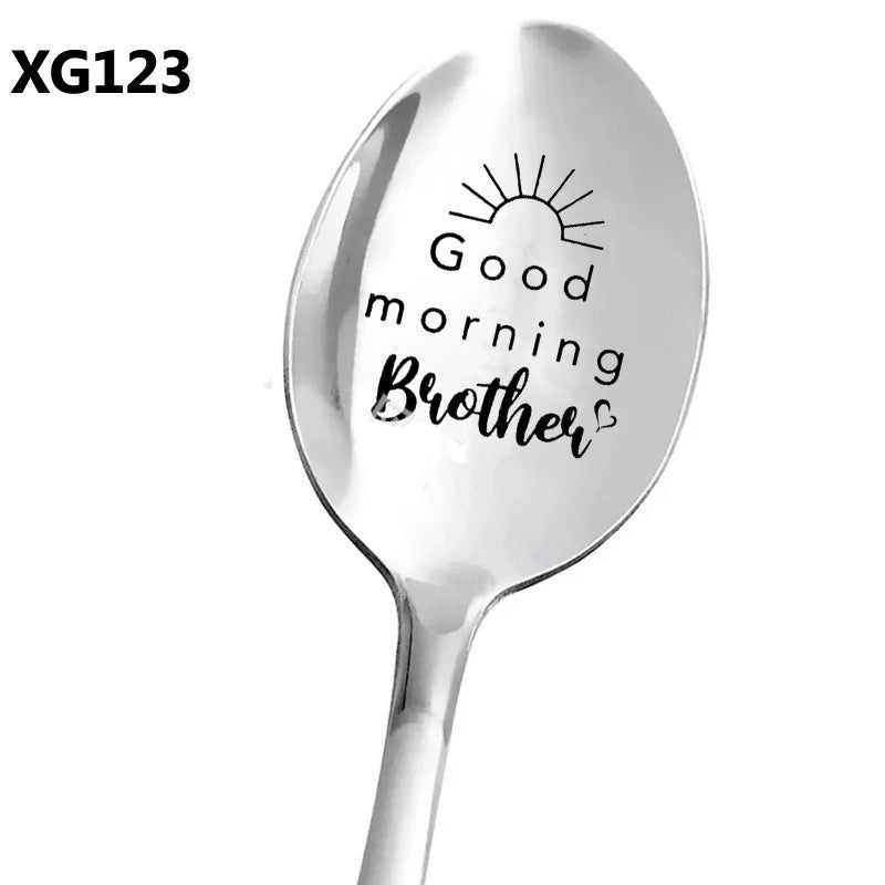Trendy Stainless Steel Lettered Tableware Single Piece|Home & Kitchen Tableware