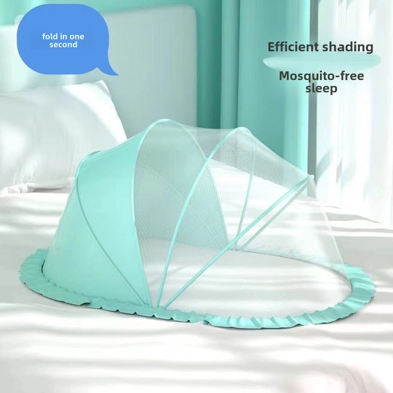 Foldable Baby Mosquito Net | Portable Sun-proof Insect Cover for Kids | Bottomless, Installation-free Children’s Mesh Bag | Baby Accessories