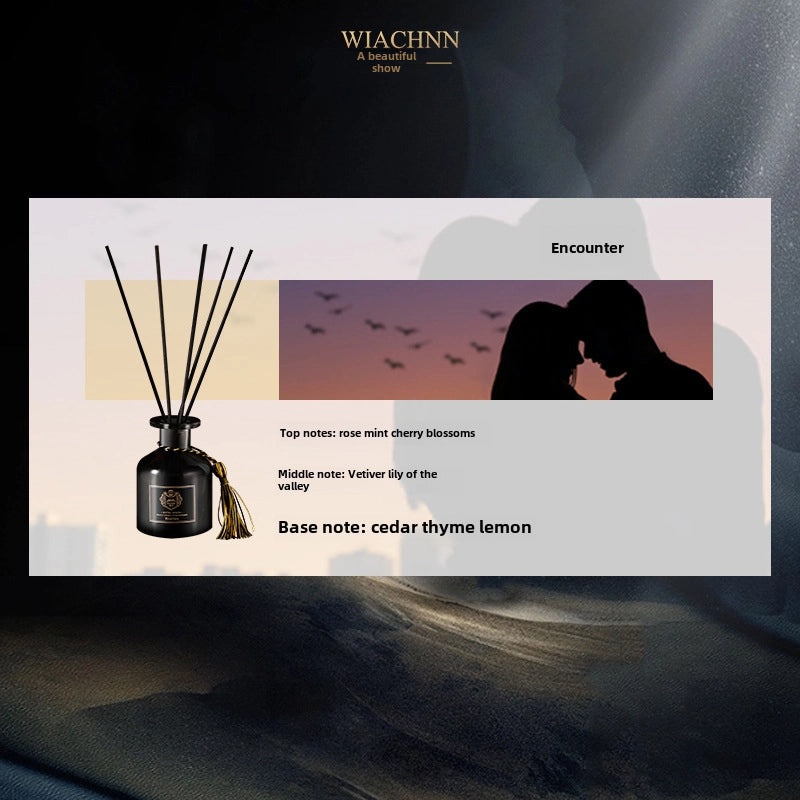 Qixiu Gardenia Scented Essential Oil Rattan Diffuser Indoor Air Freshener Deodorizer for Bathroom|Home Fragrance