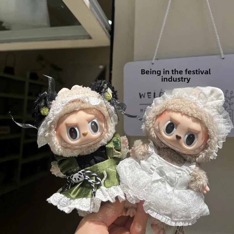 17cm Labu Sweet Wedding Princess Dress Blind Box Macaron Keychain Pendant|Accessories Keychains & Bag Charms