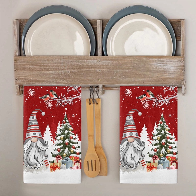 Christmas Holiday Cute Christmas Tree Soft Microfiber Towels|Home & Kitchen Textiles