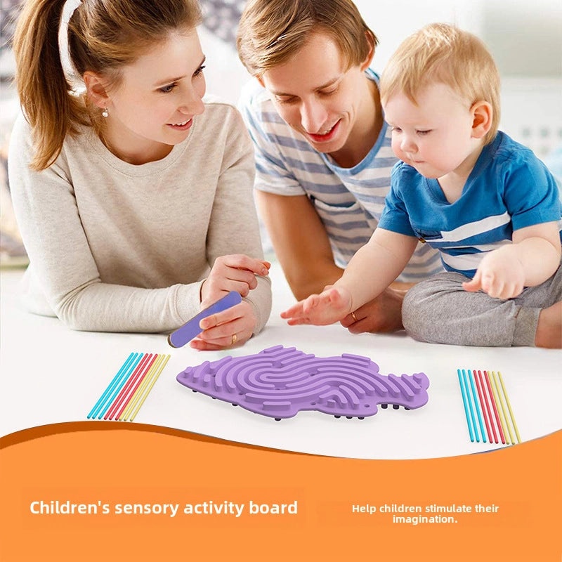 Sensory Fidget Board for Kids | Educational Anxiety Relief Toy | Silicone Decompression Activity Board | Children's Learning & Sensory Play|Educa