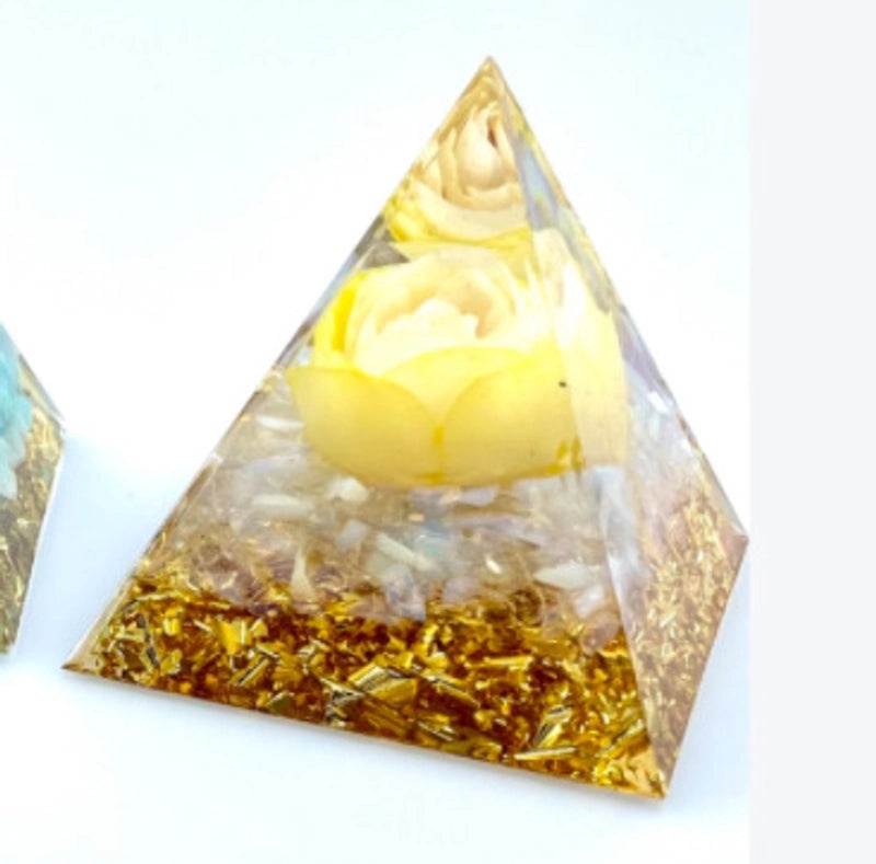 Minimalist Pyramid Resin Crystal Ornament|Home Decor