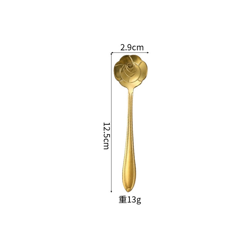 Elegant Floral Stainless Steel Spoon for Everyday Use | Kitchen Utensils