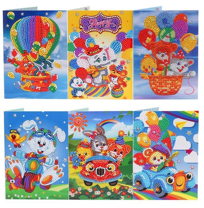 Handmade DIY Diamond Painting Birthday Balloon Greeting Card | Handmade Greeting Cards