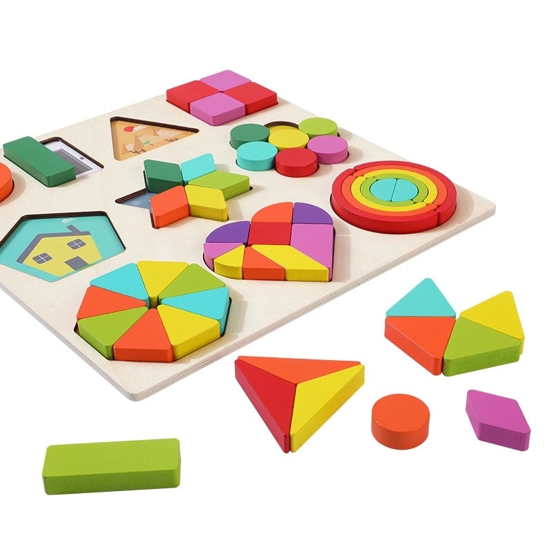 Montessori Early Learning Shape Matching Puzzle for Kids|Educational Toys