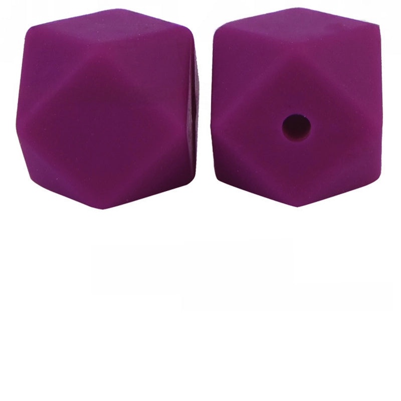 17mm Silicone Octagonal Beads for Pacifier Chains DIY Accessories | Baby & Mom Essentials